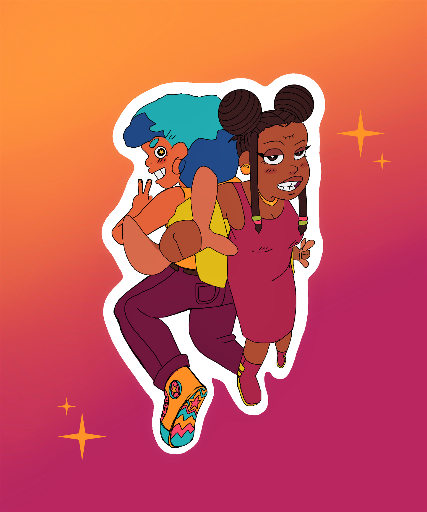 Kat & Liddy Sticker