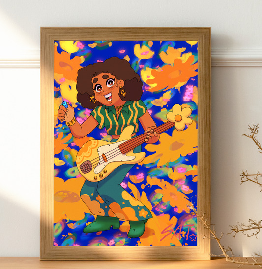 "SAT'S PORTRAIT" 1 of 10 LIMITED EDITION PRINT